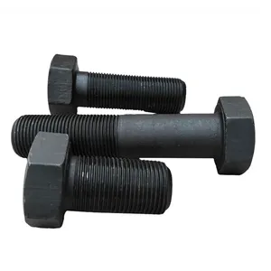Grade 8.8 10.9 12.9 Black Steel M8 Hexagon <strong>Bolt</strong> and Nut 12" M10X45 M16 <strong>M24</strong> Hdg Heavy Hex Head <strong>Bolt</strong> Din933 Din931 Galvanized - Product Image 3
