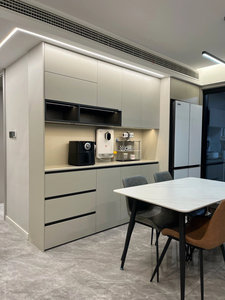 Credenza con Frigorifero Integrato per Sala da Pranzo, Mobile Personalizzato per Conservazione Vino <span class=keywords><strong>e</strong></span> Tè per Tutta la Casa - Product Image 2