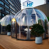 Dôme gonflable commercial transparent moderne pour PC, tente bulle, installation facile, garantie 1 an, cuisine, hôtel