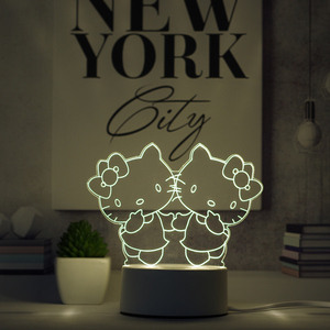 Lámpara led de noche personalizada para niños, iluminación decorativa 3d de acrílico para habitación interior - Product Image 4