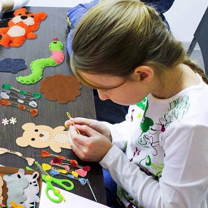Cucire il proprio delle ragazze dei bambini attività decorativa in feltro gatto cuscino copre fai da te forniture di arte del mestiere di cucito kit per i bambini - Product Image 6