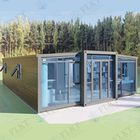 Maison conteneur extensible étanche certifiée ISO FLKT, garantie 2 ans, fabrication directe, maison mobile préfabriquée pour le camping