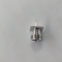 Connecteur coaxial RF femelle de type N à bride de 17,5 mm², étanche, avec isolateur de 8 mm et broche de 3 mm