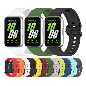 サムスンギャラクシーフィット3ウォッチストラップブレスレットリストバンド交換用プラスチックプラグプラスチックバックル用IVANHOEソフトシリコン時計バンド - Product Image 1