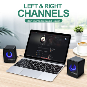 Altavoz de Escritorio <span class=keywords><strong>para</strong></span> Computadora T-WOLF S3, Altavoces <span class=keywords><strong>para</strong></span> Juegos RGB con <span class=keywords><strong>Subwoofer</strong></span>, Sonido Estéreo, Control de Volumen <span class=keywords><strong>para</strong></span> <span class=keywords><strong>PC</strong></span>, Computadora de Escritorio, Jugadores - Product Image 3