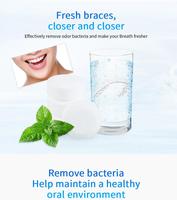 Mint Fresh & Stain Retainer Pastilles de nettoyage pour les prothèses dentaires Invisalign Aligners Protège-dents Nettoyant dentaire