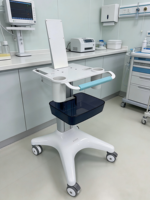 Carrito Médico MEDEN M6 Más Vendido, Estación de Trabajo Móvil para Laptop con Garantía de 3 Años para Hospitales