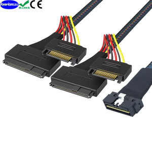 Câble Ethernet SFF-8654 8I 74P2SFF-8639 U.2 avec connecteur SFF-8639 pour système de stockage de données - Product Image 5