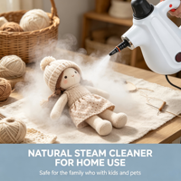 Nettoyeur vapeur en aluminium sans produits chimiques avec une puissance de 900-1050 W, autonomie de 10-12 minutes pour le nettoyage multi-surfaces