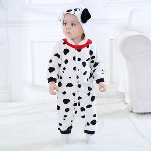 Tonwhar Warme Koe Vlekkerige Hond Jumpsuit Lange Mouw Dier Kostuum Voor Kinderen Baby Rompertjes - Product Image 3