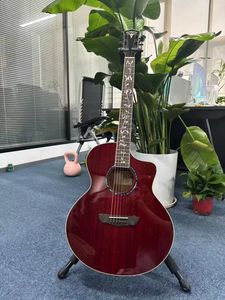 Torero D-4013 prix de gros 40 pouces de haut brillant ABS écrou palissandre touche fermée Machine tête <span class=keywords><strong>guitare</strong></span> acoustique - Product Image 6