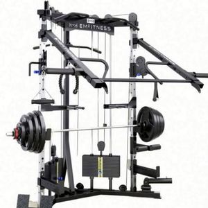 Máquina Smith Multifunción de Alta Calidad para Gimnasio, Rack de Sentadillas y Halterofilia, Equipo de Fitness de Acero Reforzado, Modelo USA Mairun Negro - Product Image 2