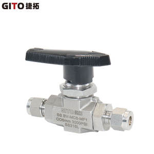 Válvula de Bola Neumática de Acero Inoxidable de Alta Presión 6000PSI con Cuerpo Forjado BV y Diseño de Paso Directo para Gas 316L - Product Image 2