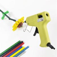 10W bricolage mini pistolet à colle capacité thermique préchauffage rapide pistolet à colle thermofusible avec bâton de colle