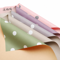 Papier artisanal nacré imperméable simple face enduit de PE, compatible jet d'encre, réutilisable et recyclable, pour emballage floral, vente en gros