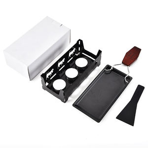 Mini grille à raquette pliable en bois, antiadhésif, 1 pièce, accessoire léger pour extérieur - Product Image 5