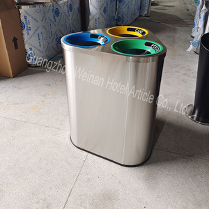 Chất lượng cao 120L inox Thùng rác Heavy Duty tam giác chất thải bin với Cá nhân hoá tùy biến - Product Image 5