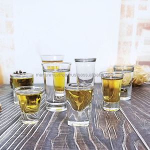 แก้วช็อตวิสกี้วิสกี้บรั่นดีทำจากแก้วแบบหนาพิมพ์ลายโลโก้ตามสั่ง - Product Image 1