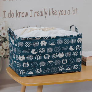 ตะกร้าเก็บขนมปังผ้าพับเก็บได้กันฝุ่นและกันความชื้นผ้าห่มผ้าฝ้ายและผ้าลินินและกล่องเก็บของ - Product Image 5