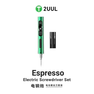 Destornillador Eléctrico 2UUL SD11 Espresso con Carga Tipo C, 5 Velocidades y Puntas S2, Torque Ajustable para Desmontaje de Teléfonos Móviles - Product Image 1