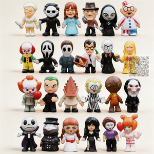 Figuras de PVC Spooky Horror Movie Killer, suministros para fiestas de Halloween, juguetes coleccionables para tiendas de regalos y tiendas minoristas - Product Image 1