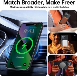 Cao Cấp Cứng PC Chống-Vân Tay Matte Mạ Từ Điện Thoại Di Động Trường Hợp Đối Với Điện Thoại 16 13 14 15 Pro Max - Product Image 4