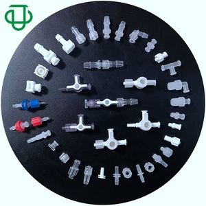 Juego de 2 piezas de plástico macho Luer a accesorios de tubo de lengüeta conector médico macho Luer Lock con anillo de bloqueo giratorio - Product Image 6