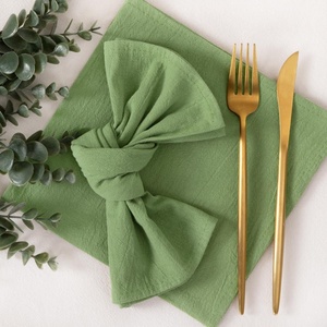 Guardanapos Quadrados de Linho Modernos Mais Vendidos para Decoração de Mesa em Cozinha, Hotel, Festa de Aniversário e Casamento - Product Image 1