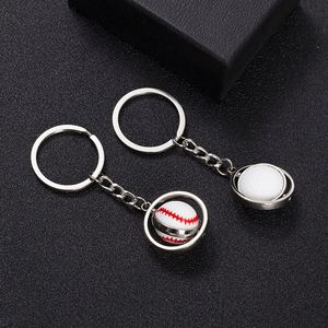 Wholesale 3D <b>Mini</b> Rotate Football Keychain Sport Creative Gift Spinning Golf Basketball Keychain - Product Image 4