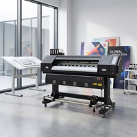Mesin Cetak Digital 1300mm Solvent Printer 2400DPI CMYK untuk Wallpaper, Kanvas, dan Stiker, Pasokan Pabrik