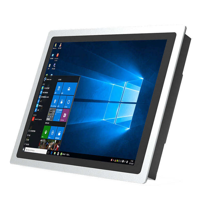 8 Inch Front IP65 Fanless Industrial All in One Capacitive Touch Panel PC, X86 4GB RAM, VGA Port for Industrial Commercial Use