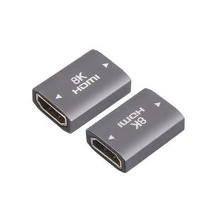 Transmisión de Video 8K 60Hz Hembra a hembra Repetidor multimedia Extensor 4K Adaptador repetidor Negro Azul - Product Image 1