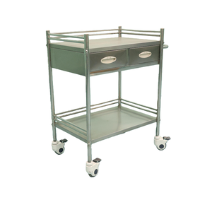 รถเข็นฉุกเฉินโรงพยาบาลสแตนเลสพร้อมล้อ หลายขนาด รถเข็นแพทย์เคลื่อนที่ราคาประหยัด - Product Image 1