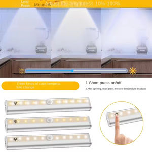 <b>Wireless</b> Remote Control Living Room Cabinet Light Brightness Adjustment Charging Waterproof Modern Chrome Finish Dimmable LED - Product Image 4