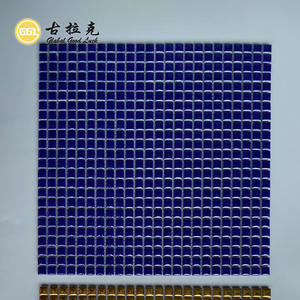 Precio de fábrica diseño moderno <span class=keywords><strong>Mini</strong></span> cuadrado azul oscuro mosaico de cerámica para pared piso Backsplash cocina baño <span class=keywords><strong>piscina</strong></span> - Product Image 2