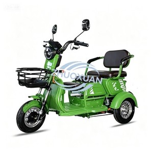 Tricycle électrique familial économique, vélo à double usage passagers et marchandises - Product Image 1