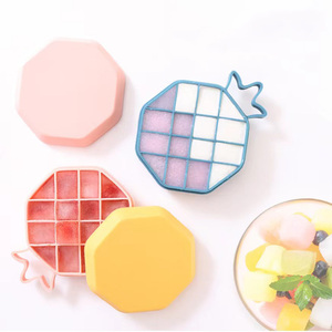 Mới Nhất Sô Cô La Khuôn Khay Không Dính Tái Sử Dụng Dứa Hình <span class=keywords><strong>Ice</strong></span> Cube Khuôn Mẫu Với Nắp - Product Image 3
