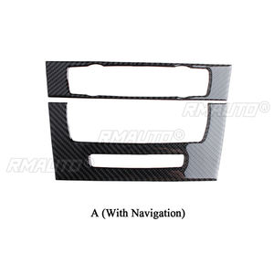 Pour BMW Série 3 E90/92/93, cadre décoratif pour panneau de climatisation CD, autocollant en fibre de carbone, cadre de navigation automobile, autocollant pour voiture - Product Image 3