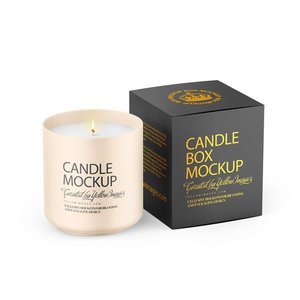 Cao cấp màu đen cứng nhắc các tông nến giấy ống vuông Xốp Chèn nến thơm Jar bao bì hộp - Product Image 5