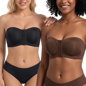 Reggiseno Senza Spalline <span class=keywords><strong>con</strong></span> Chiusura Frontale per Donne, Senza Cuciture, Senza Ferretto, Sexy, Senza Schienale, Comodo, Antiscivolo, Invisibile, per Abiti da Sposa - Product Image 4