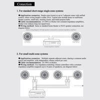 Haut-parleur de plafond CEILING-8TR 8 pouces 100V 60W 8 ohms pour système de sonorisation PA, encastrable pour audio commercial