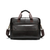 Porte-documents en cuir véritable gravé pour avocat, sacoche professionnelle pour ordinateur portable, sac messager