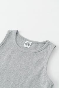 Regata Feminina de Moda em Algodão e Poliéster, Gola Redonda, Ajuste Slim, Respirável, Tricotada, Pesada, Lisa e Tingida, Sem Mangas - Product Image 6