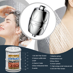 Filtre de <span class=keywords><strong>Douche</strong></span> à Cartouche Chromée 12 Étapes pour Éliminer le Chlore, Tête de <span class=keywords><strong>Douche</strong></span> Filtrante pour Eau Dure de Salle de Bain - Product Image 4