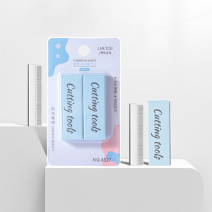 LMLTOP Top 10 Uds A927 recortadora <span class=keywords><strong>de</strong></span> cejas para mujer moldeadora Facial hoja <span class=keywords><strong>de</strong></span> afeitar Dermaplaning hoja <span class=keywords><strong>de</strong></span> <span class=keywords><strong>corte</strong></span> <span class=keywords><strong>de</strong></span> pelo superior para afeitar cejas - Product Image 6