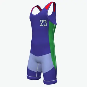 Top Selling Oversized Running Quick Dry Exercise Wrestling Singlets / Sleeveless Breathable Sports Clothing Wrestling Singlets