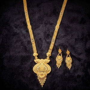 Gold Plated Forming Long Necklaces, Special Occasion, Traditional Jewelry for Women, Copper & Brass Chapado En Oro Oro Laminado - Product Image 1