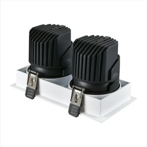 Spot LED carré encastré pour plafond, tension AC220V(±10%), anti-éblouissement, COB, salon, bureau à domicile - Product Image 6