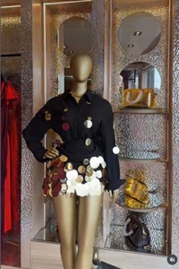 Conjunto de 2 Piezas para Mujer, Camisa y Falda con Adornos Metálicos y Lentejuelas, <span class=keywords><strong>Moda</strong></span> Sehe - Product Image 6