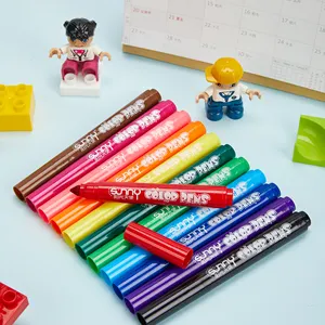 Ensemble de stylos magiques multicolores de 12 couleurs, 12 couleurs, araignée de chat à Air Larut in Air; 877-12 marqueurs à pointe Fine colorés Fineliner